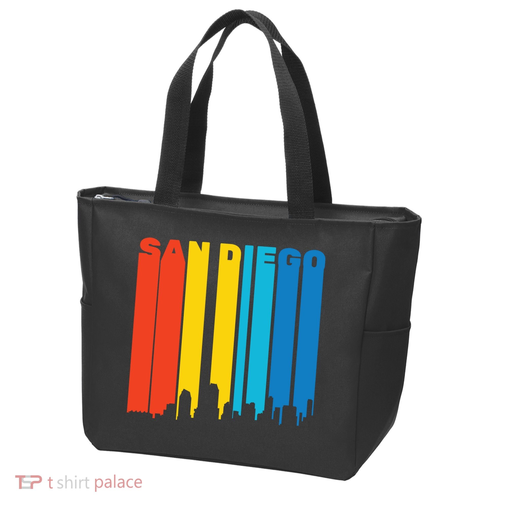 Retro San Diego Tote Bag