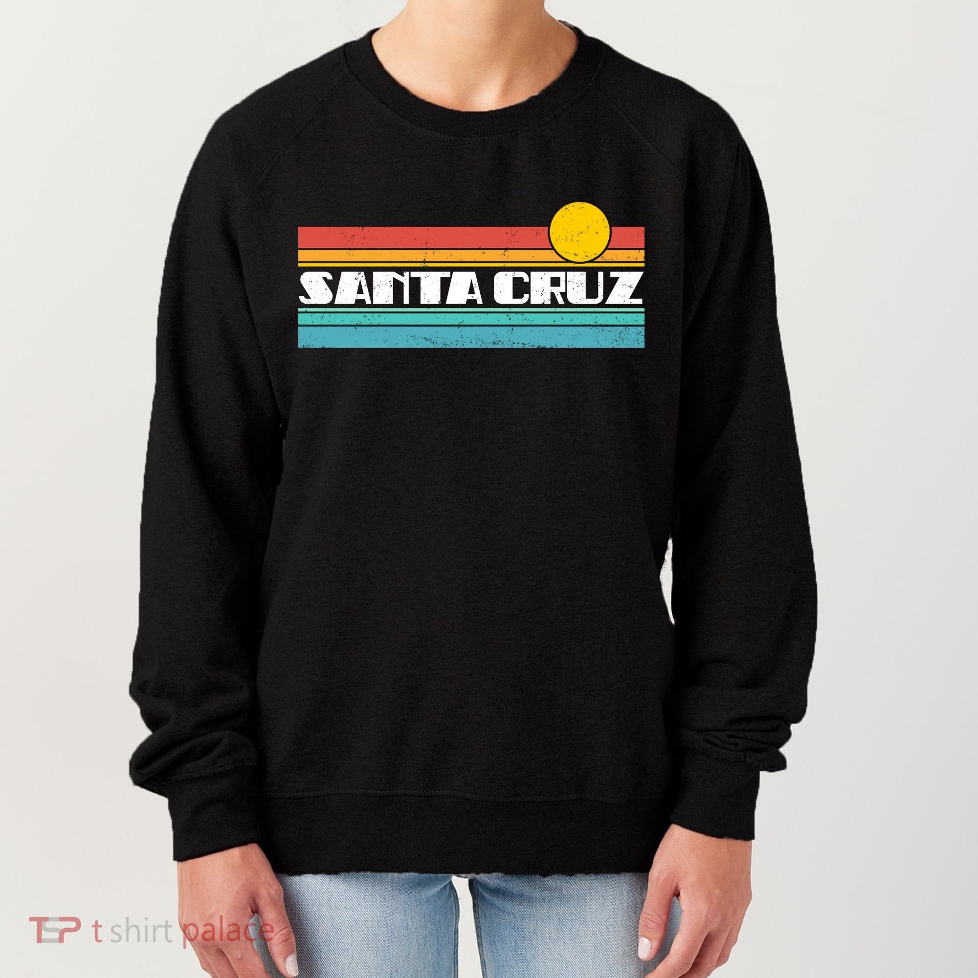 Retro Santa Cruz Strip Logo Women's Sweatshirt