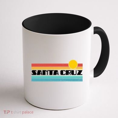 Retro Santa Cruz Strip Logo Coffee Mug back