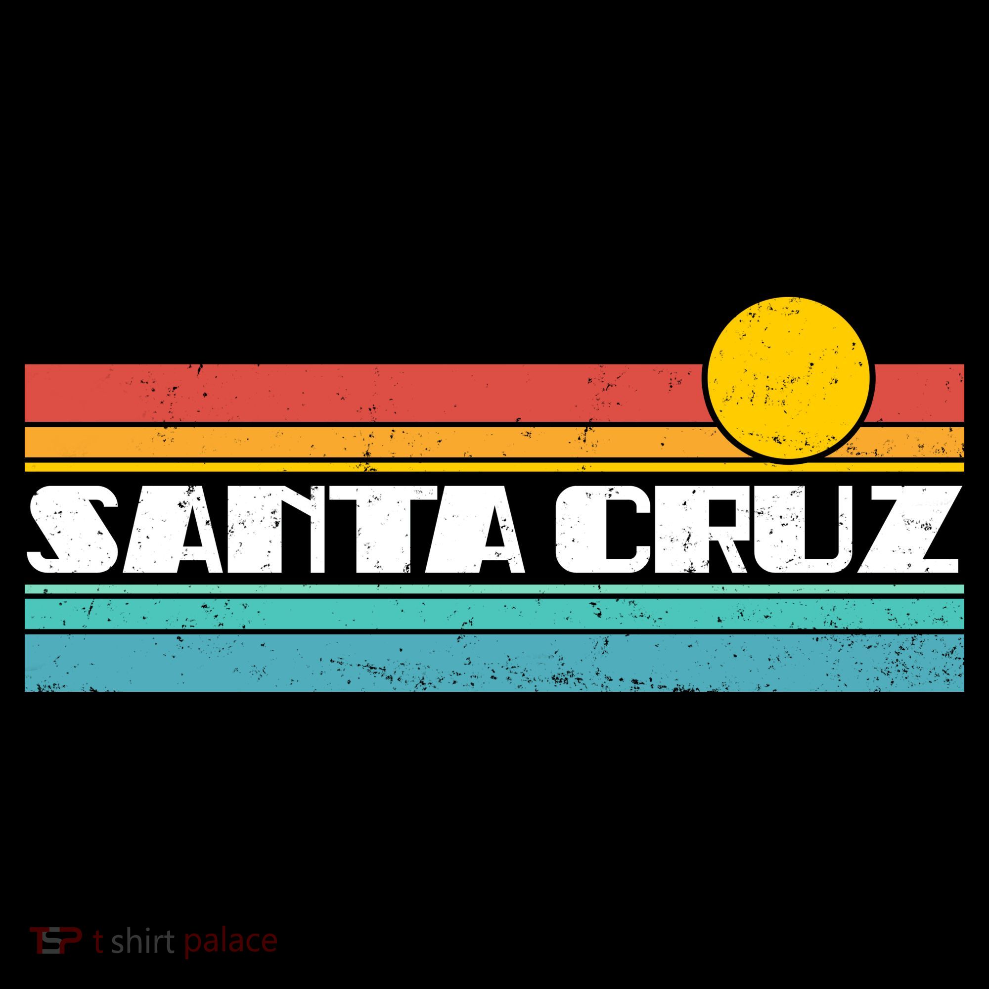 Retro Santa Cruz Strip Logo Ornament