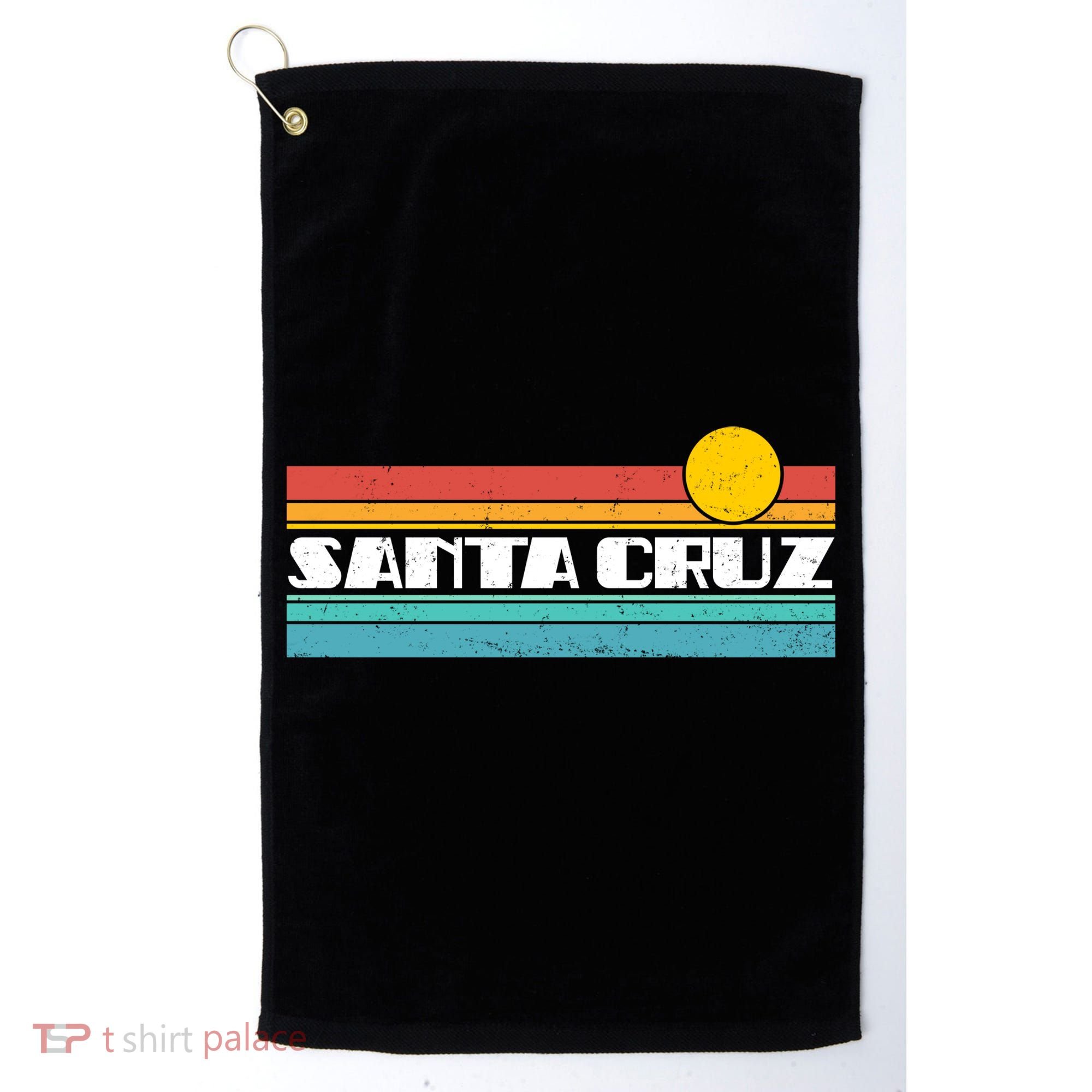 Retro Santa Cruz Strip Logo Golf Towel