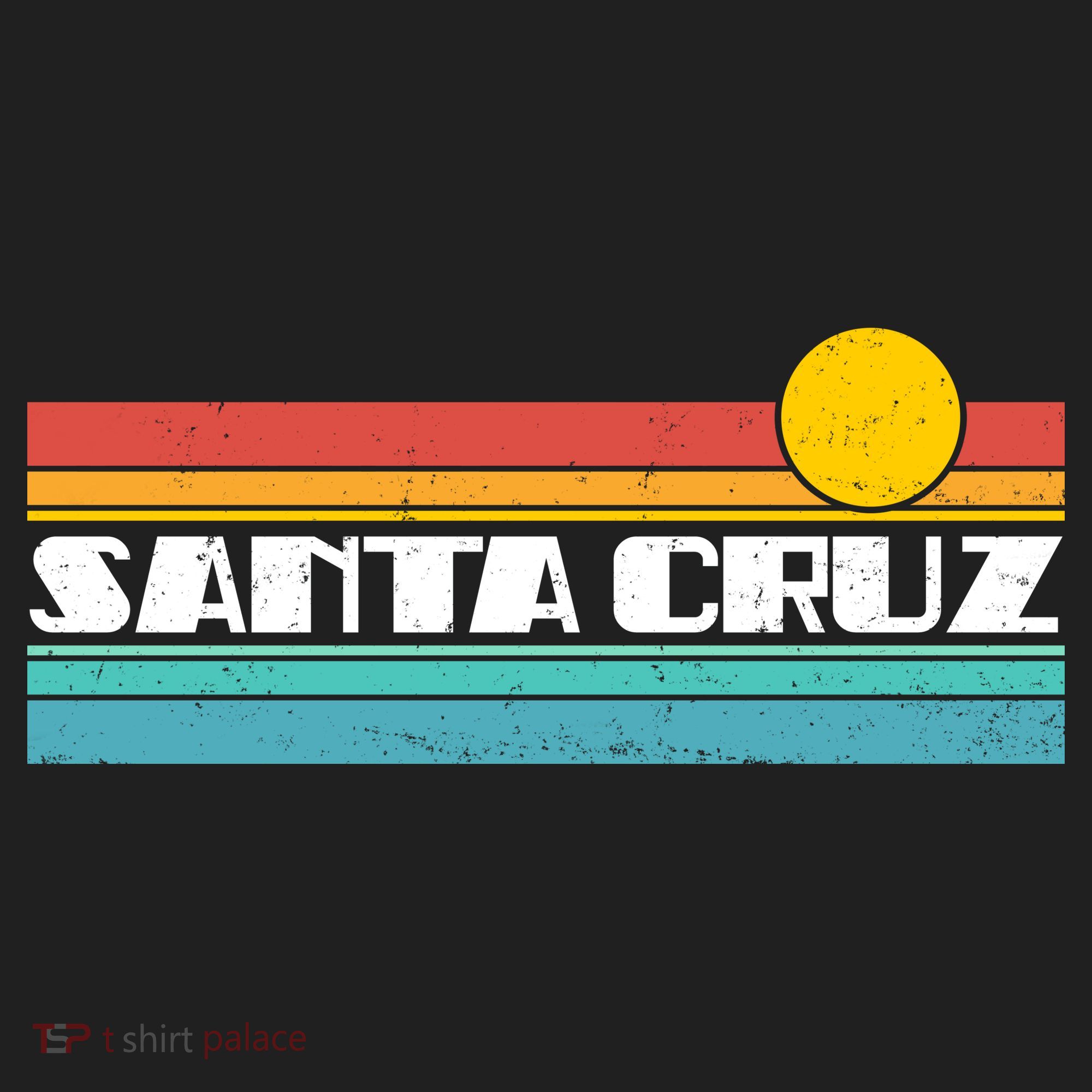 Retro Santa Cruz Strip Logo Golf Towel