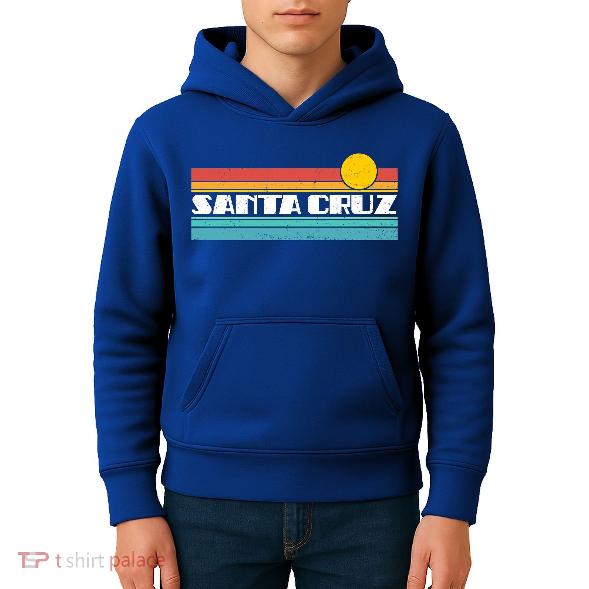 Retro Santa Cruz Strip Logo Kids Hoodie