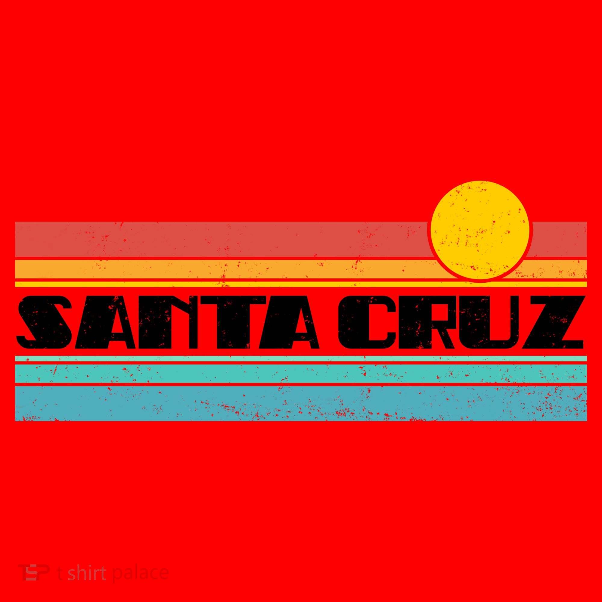 Retro Santa Cruz Strip Logo Santa Hat