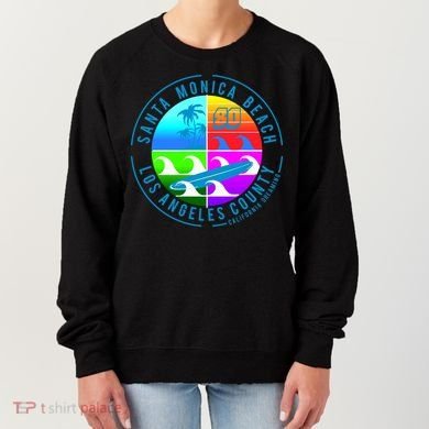 Retro Santa Monica Beach Women's Sweatshirt