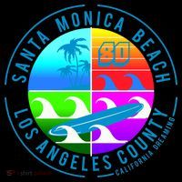 Retro Santa Monica Beach Coaster thumb 2