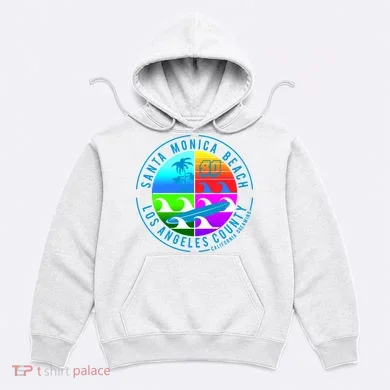 Retro Santa Monica Beach Hoodie