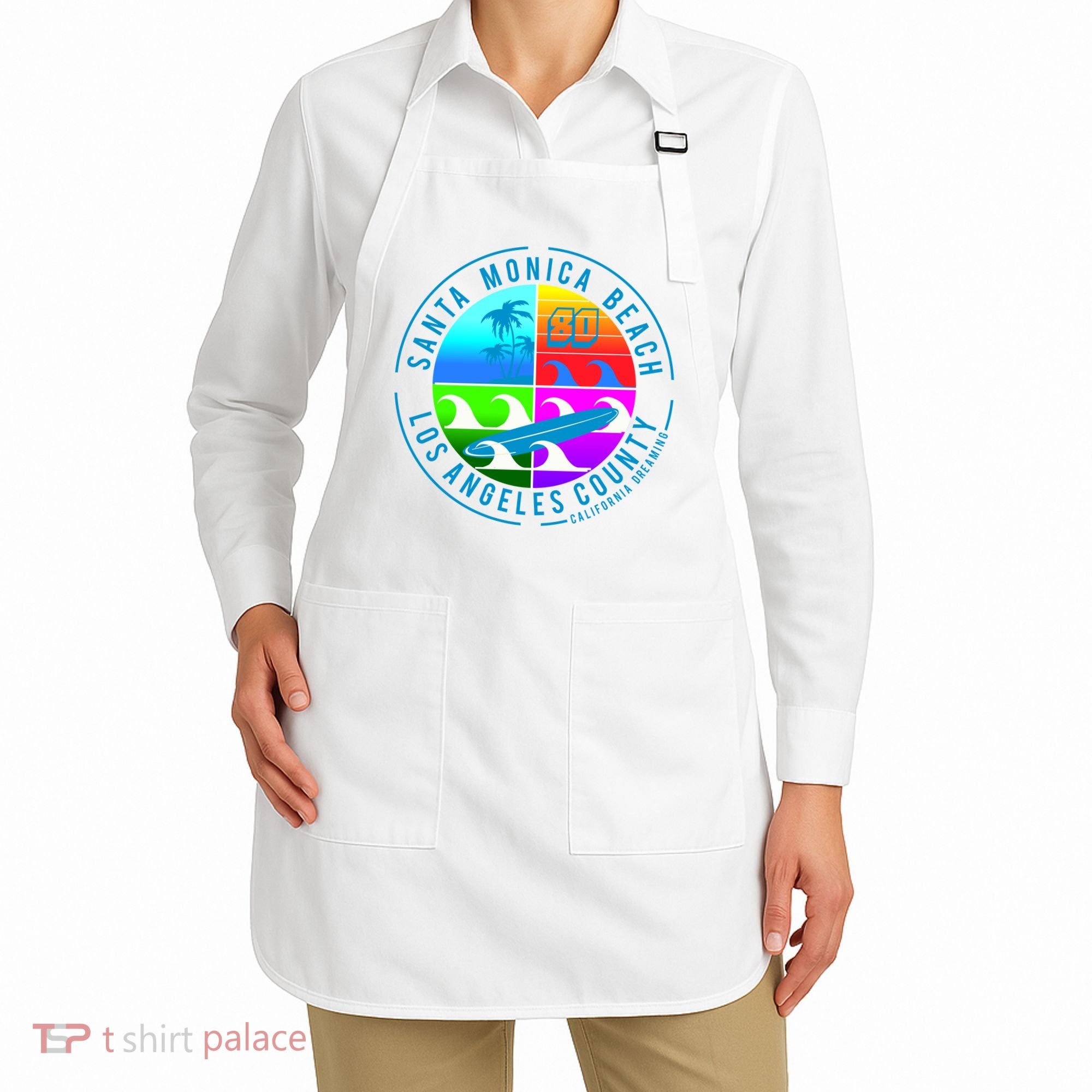 Retro Santa Monica Beach Apron