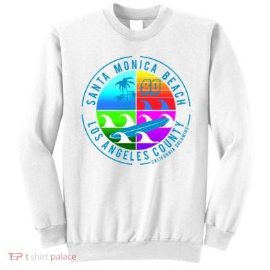 Retro Santa Monica Beach Sweatshirt