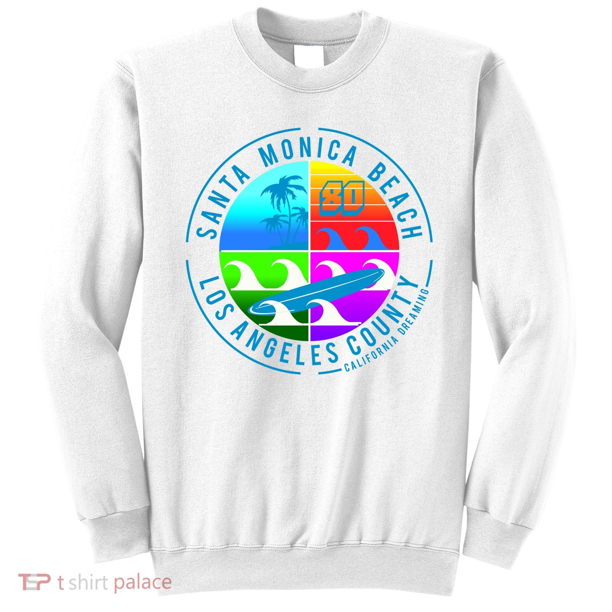 Retro Santa Monica Beach Sweatshirt