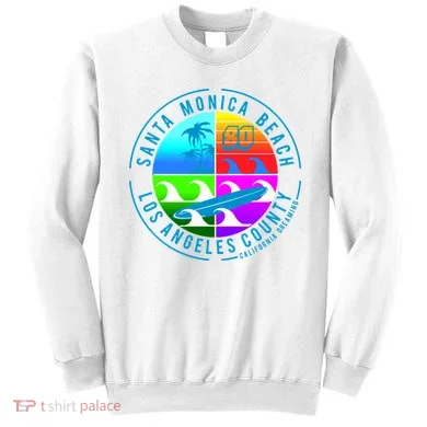 Retro Santa Monica Beach Sweatshirt