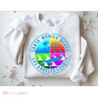 Retro Santa Monica Beach Sweatshirt thumb 2