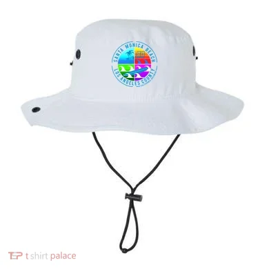 Retro Santa Monica Beach Bucket Hat