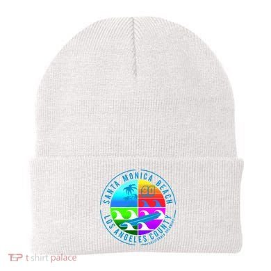 Retro Santa Monica Beach Beanie