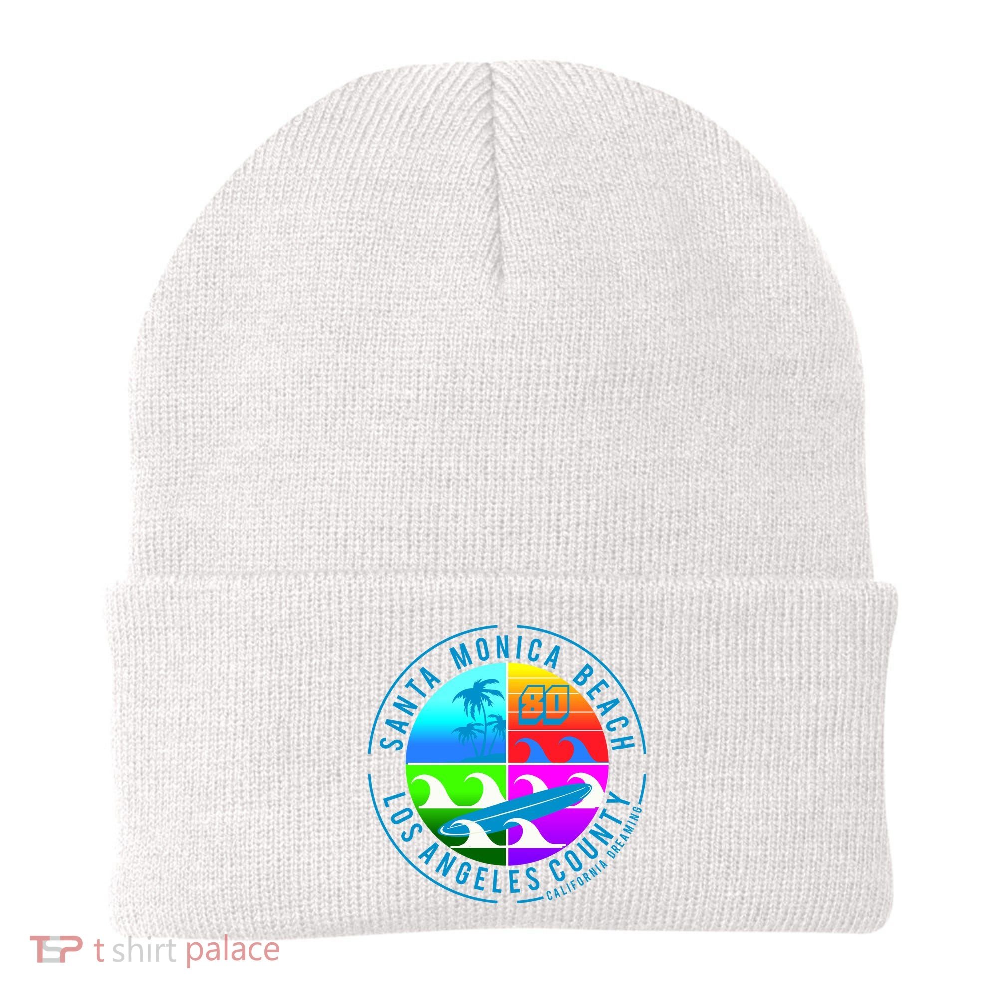 Retro Santa Monica Beach Beanie