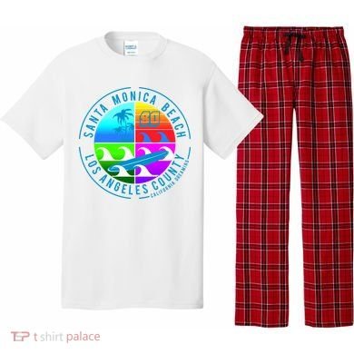 Retro Santa Monica Beach Pajama Set