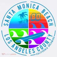 Retro Santa Monica Beach Baby Bodysuit thumb 2