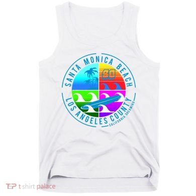 Retro Santa Monica Beach Tank Top