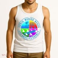 Retro Santa Monica Beach Tank Top thumb 3