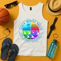 Retro Santa Monica Beach Tank Top thumb 4