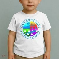Retro Santa Monica Beach Toddler T-Shirt thumb 2