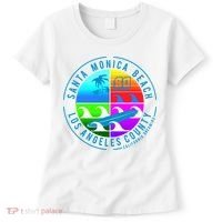 Retro Santa Monica Beach Women's T-Shirt thumb 0