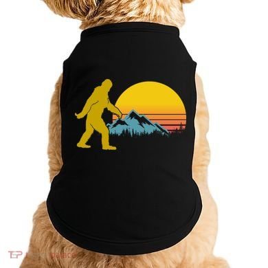 Retro Sasquatch Mountain Sunset Doggie Tank