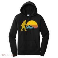 Retro Sasquatch Mountain Sunset Women's Hoodie thumb 0