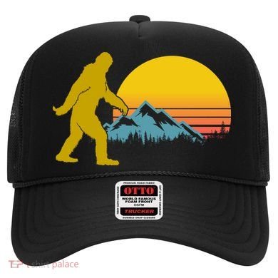 Retro Sasquatch Mountain Sunset Hat