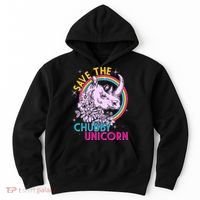 Retro Save the Chubby Unicorn Rhino Hoodie thumb 0