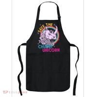 Retro Save the Chubby Unicorn Rhino Apron thumb 0