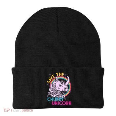 Retro Save the Chubby Unicorn Rhino Beanie
