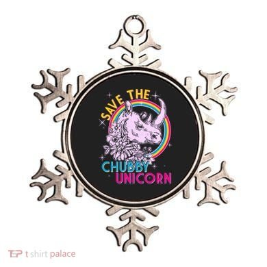 Retro Save the Chubby Unicorn Rhino Ornament