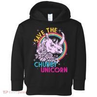Retro Save the Chubby Unicorn Rhino Toddler Hoodie thumb 0