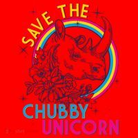 Retro Save the Chubby Unicorn Rhino Santa Hat thumb 1