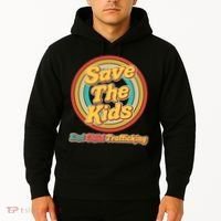 Retro Save The Kids End Child Trafficking Hoodie thumb 2