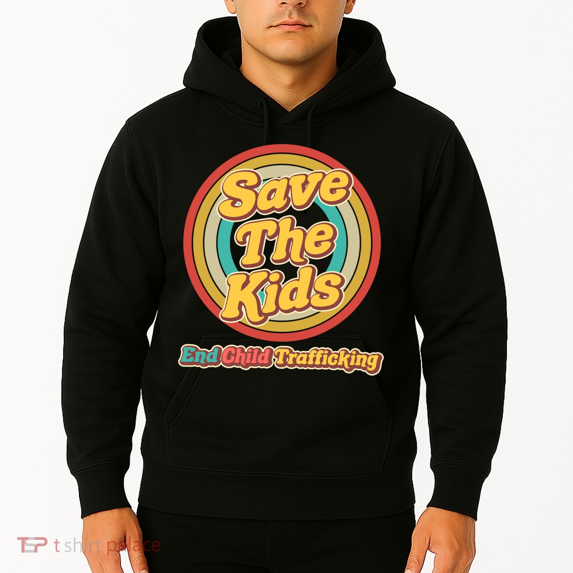 Retro Save The Kids End Child Trafficking Hoodie