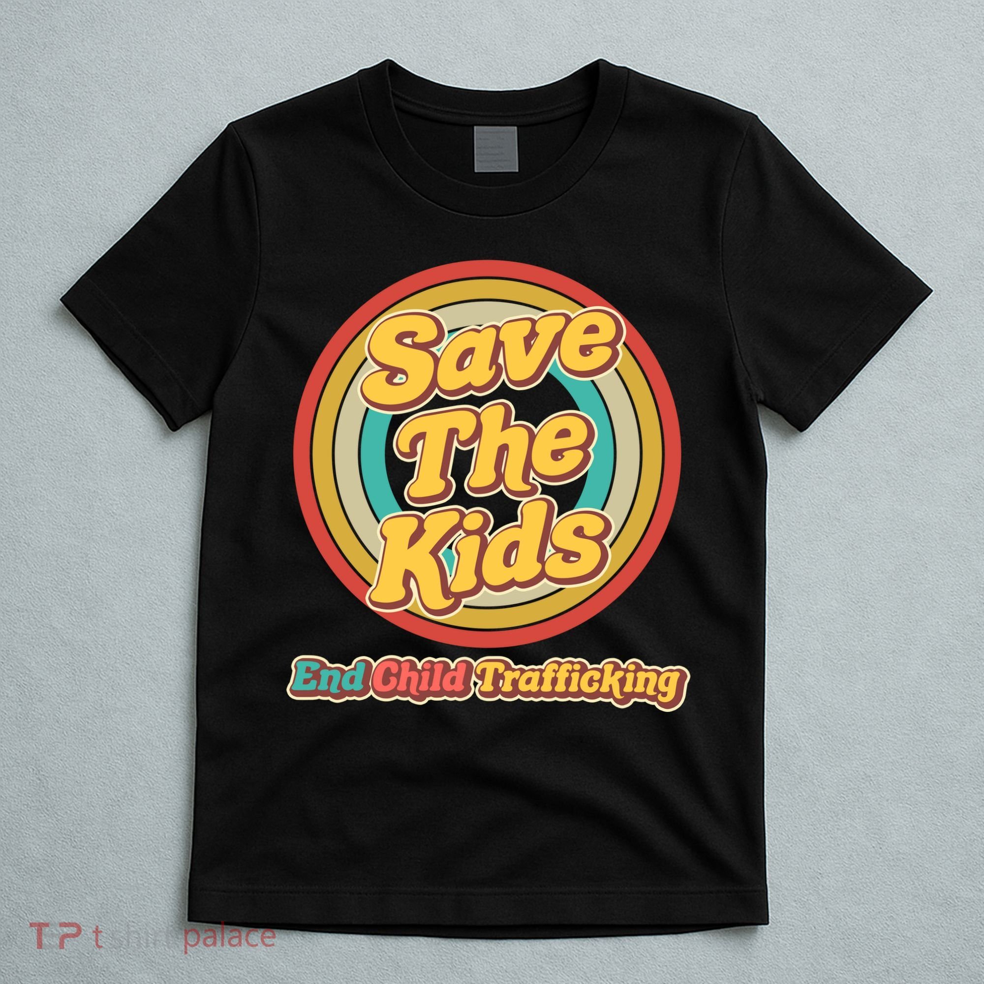 Retro Save The Kids End Child Trafficking T-Shirt