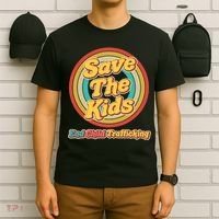 Retro Save The Kids End Child Trafficking T-Shirt thumb 6