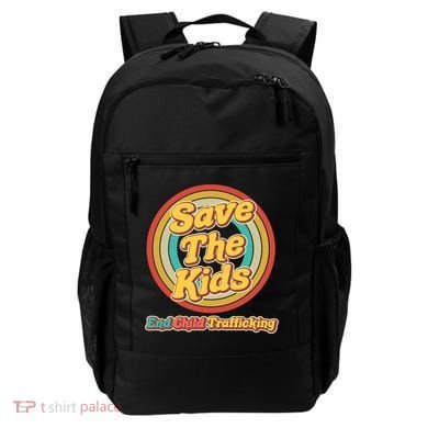 Retro Save The Kids End Child Trafficking Backpack