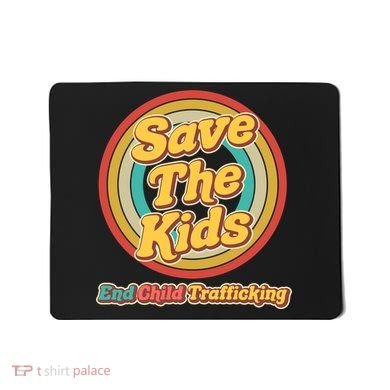 Retro Save The Kids End Child Trafficking Mousepad