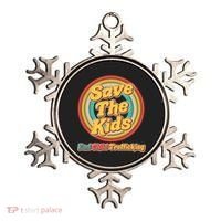 Retro Save The Kids End Child Trafficking Ornament thumb 0