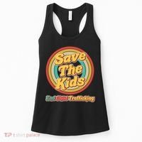 Retro Save The Kids End Child Trafficking Women's Tank Top thumb 0