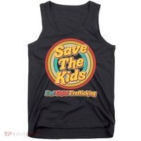 Retro Save The Kids End Child Trafficking Tank Top thumb 0