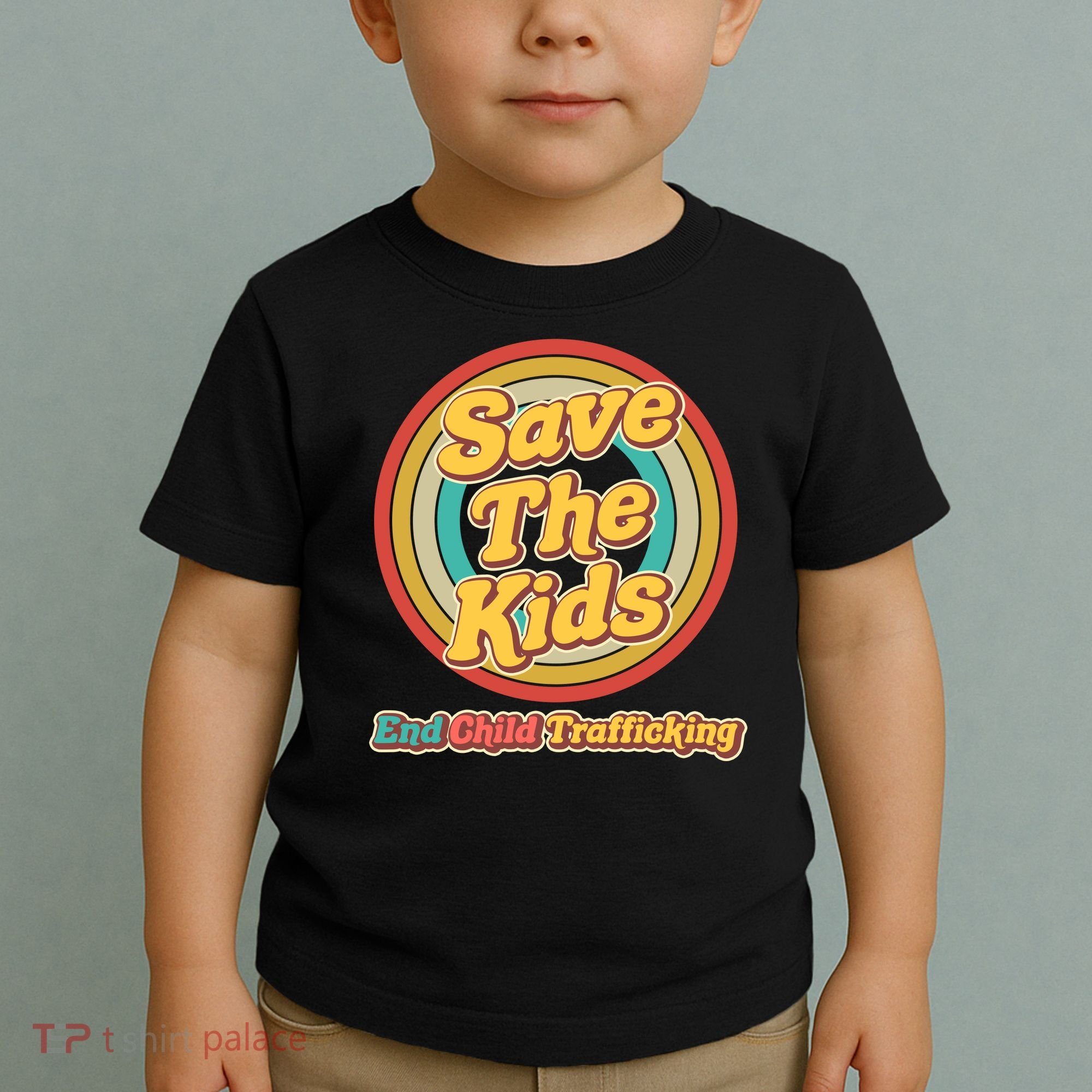 Retro Save The Kids End Child Trafficking Toddler T-Shirt