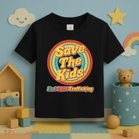Retro Save The Kids End Child Trafficking Toddler T-Shirt thumb 3