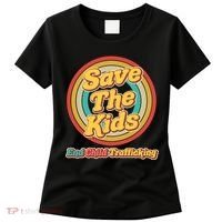 Retro Save The Kids End Child Trafficking Women's T-Shirt thumb 0