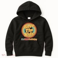 Retro Save The Kids End Child Trafficking Kids Hoodie thumb 0