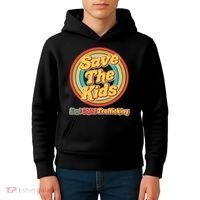 Retro Save The Kids End Child Trafficking Kids Hoodie thumb 4