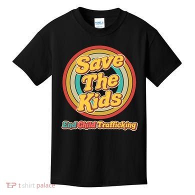 Retro Save The Kids End Child Trafficking Kids T-Shirt